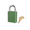 Master Lock Sicherheitsvorhängeschloss aus eloxiertes Aluminium grün S1105GRN