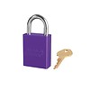 Anodized aluminium safety padlock purple S1105PRP