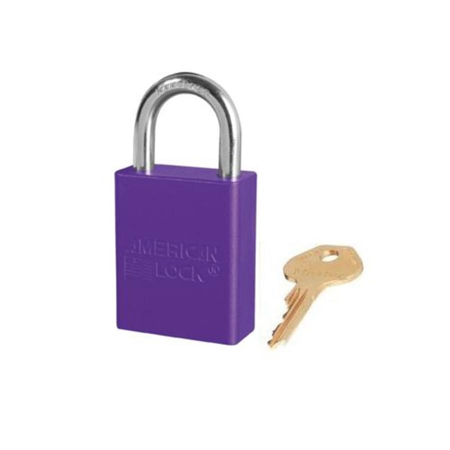 Anodized aluminium safety padlock purple S1105PRP