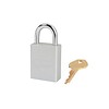 Master Lock Anodized aluminium safety padlock white S1105CLR