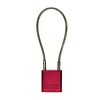 Abus Anodized aluminium safety padlock red  with cable 72/30CAB ROT