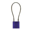 Abus Anodized aluminium safety padlock purple  with cable 72/30CAB LILA