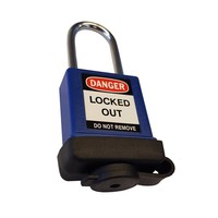 Abus Aluminium safety padlock with orange cover 58985