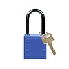 Brady Nylon compact safety padlock blue 814124