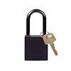 Brady Nylon compact safety padlock black 814125