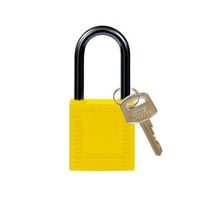 Nylon compact safety padlock yellow 814127