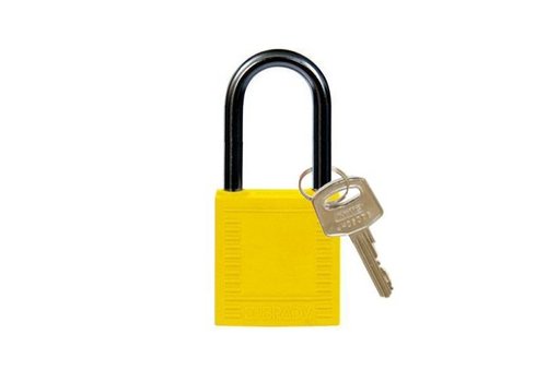 Nylon compact safety padlock yellow 814127 