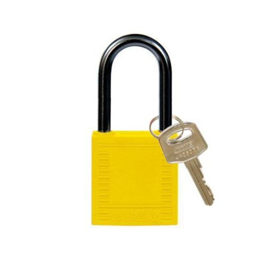 Nylon compact safety padlock yellow 814127