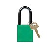 Brady Nylon compact safety padlock green 814128