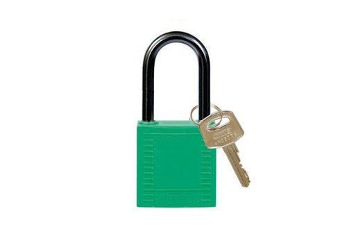 Nylon compact safety padlock green 814128 