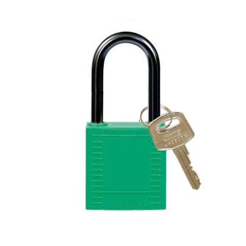 Nylon compact safety padlock green 814128 