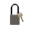 Brady Nylon compact safety padlock grey 814133