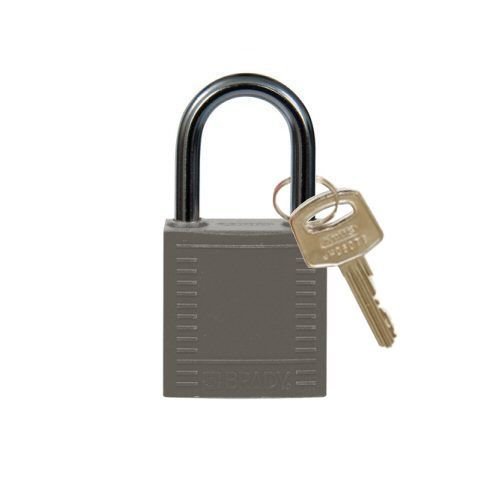 Nylon compact safety padlock grey 814123 