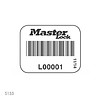 Hangslotsticker met barcode S150-S153