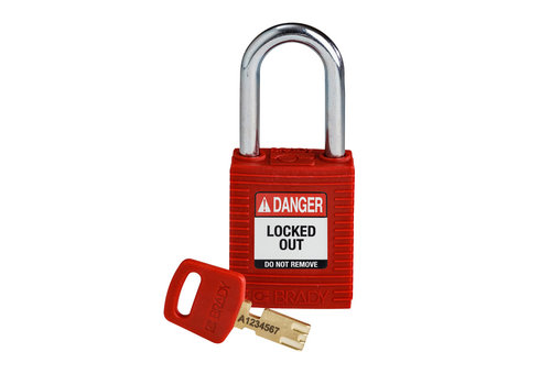 SafeKey nylon veiligheidshangslot rood 150321 