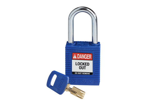 SafeKey nylon safety padlock blue 150251 