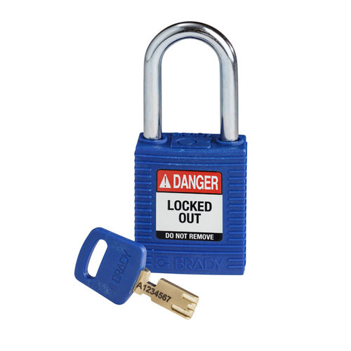 SafeKey nylon Sicherheits-vorhängeschloss blau 150251 
