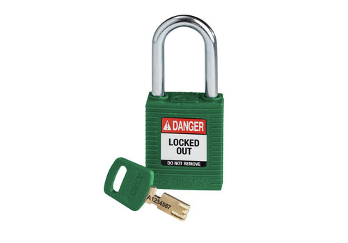 SafeKey nylon safety padlock green 150368 