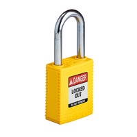 SafeKey nylon safety padlock yellow 150343 / 150225