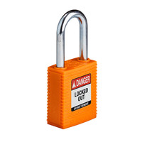 SafeKey nylon Sicherheitsvorhängeschloss orange 150320 / 150364