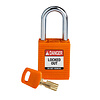 Brady SafeKey nylon safety padlock orange 150320 / 150364