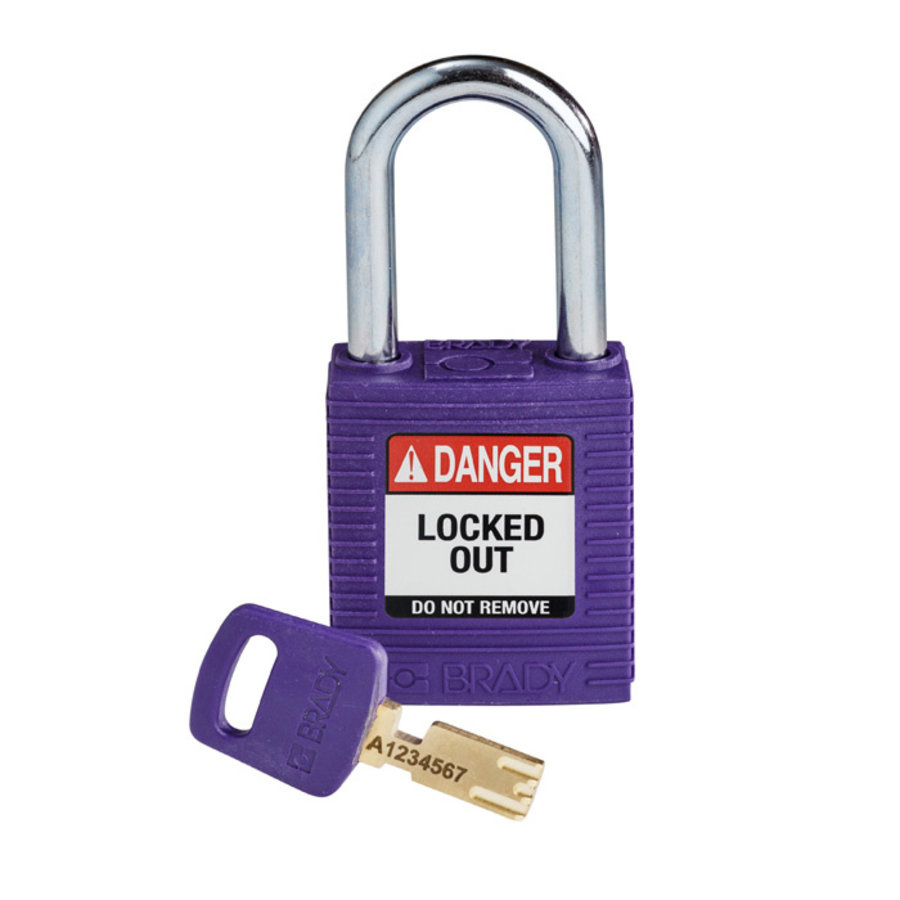 SafeKey nylon safety padlock purple 150250 / 150362