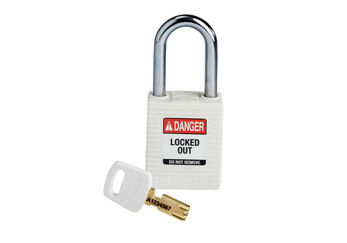 SafeKey nylon safety padlock white 150367 