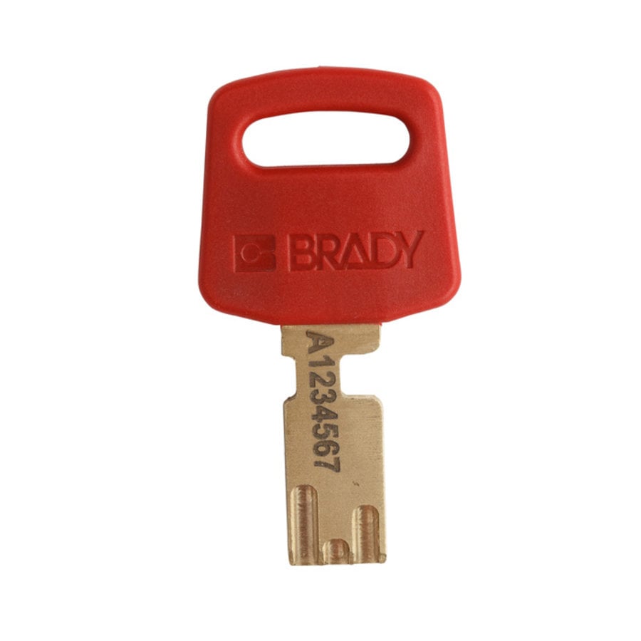 Brady Part: NYL-RED-38ST-KA3PK, 150271, SafeKey Nylon Lockout Padlocks