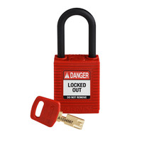 SafeKey nylon Sicherheitsvorhängeschloss rot 150342 / 150311