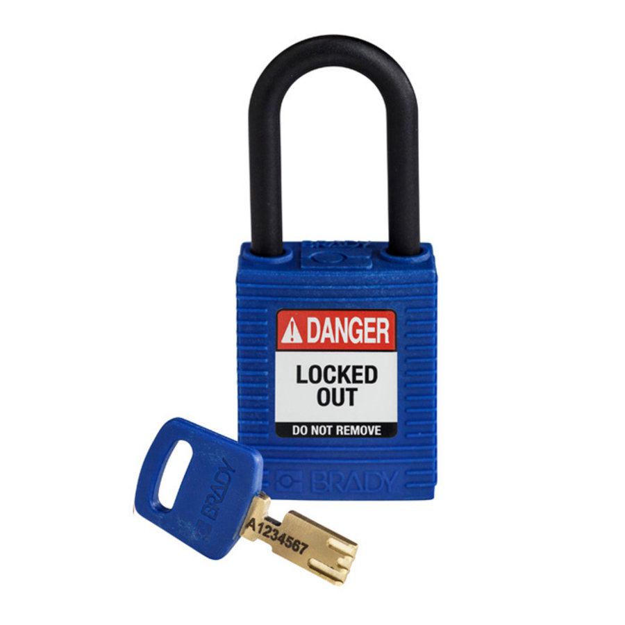 SafeKey nylon safety padlock blue 150366 / 150221