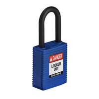 SafeKey nylon safety padlock blue 150366 / 150221