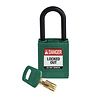 Brady SafeKey nylon safety padlock green 150273/ 150334