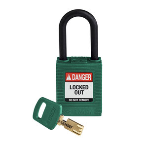 Brady SafeKey nylon Sicherheitsvorhängeschloss grün 150273/ 150334