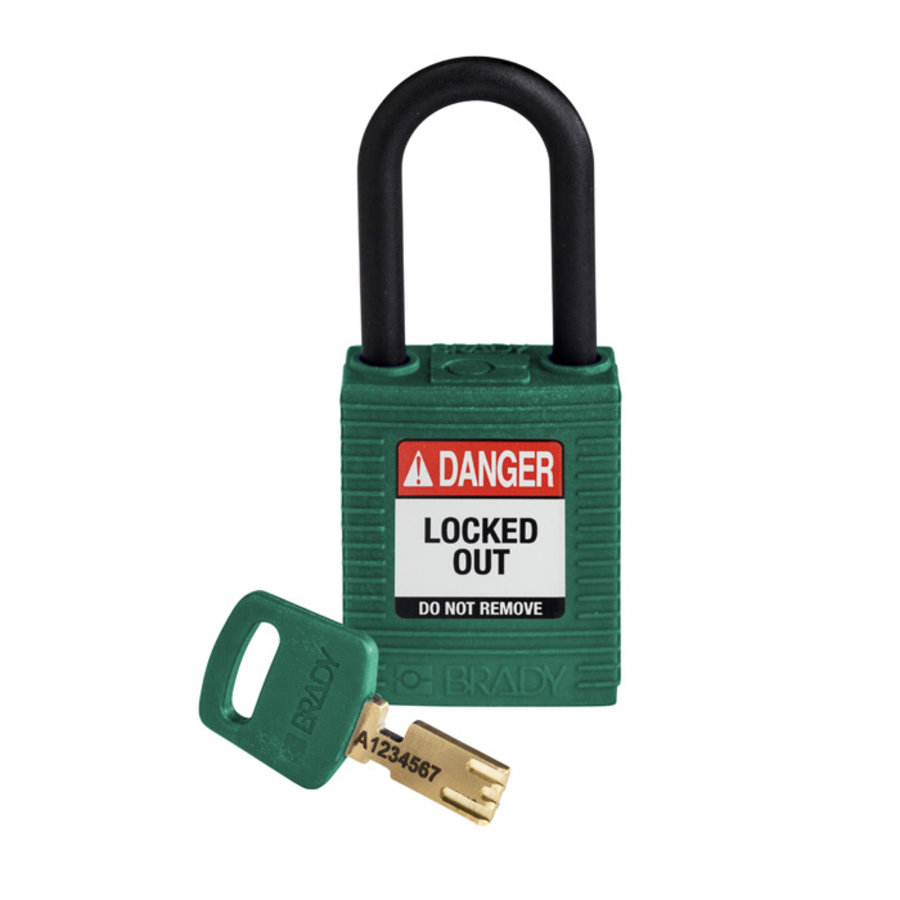 SafeKey nylon safety padlock green 150273/ 150334