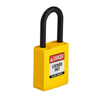 SafeKey nylon veiligheidshangslot geel 150232 / 150265