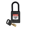 Brady SafeKey nylon Sicherheitsvorhängeschloss schwarz 150231 / 150351