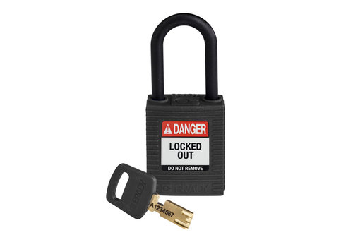 SafeKey nylon safety padlock black 150231 