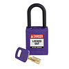 Brady SafeKey nylon safety padlock purple 150272 / 150350