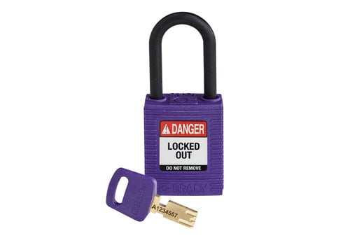 SafeKey nylon safety padlock purple 150272 