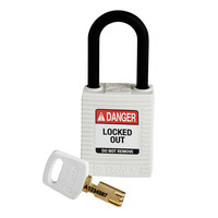 SafeKey nylon veiligheidshangslot wit  150365 / 150308