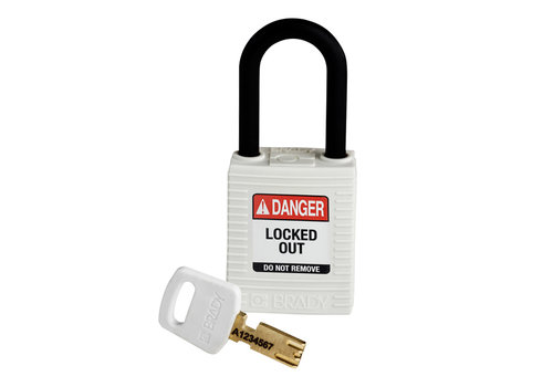 SafeKey nylon veiligheidshangslot wit 150365 