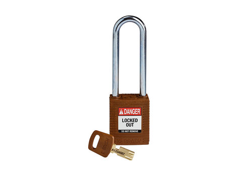 SafeKey nylon veiligheidshangslot bruin 150247 