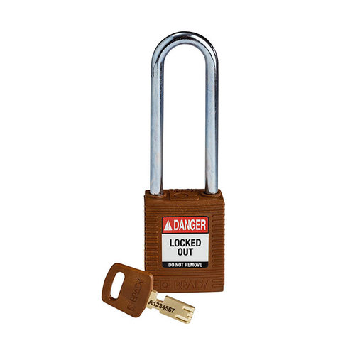 SafeKey nylon veiligheidshangslot bruin 150247 