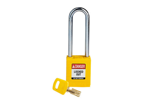 Brady Nylon SafeKey Kompakt Sicherheitsvorhängeschloss gelb 150181 -  lockout-tagout-shop