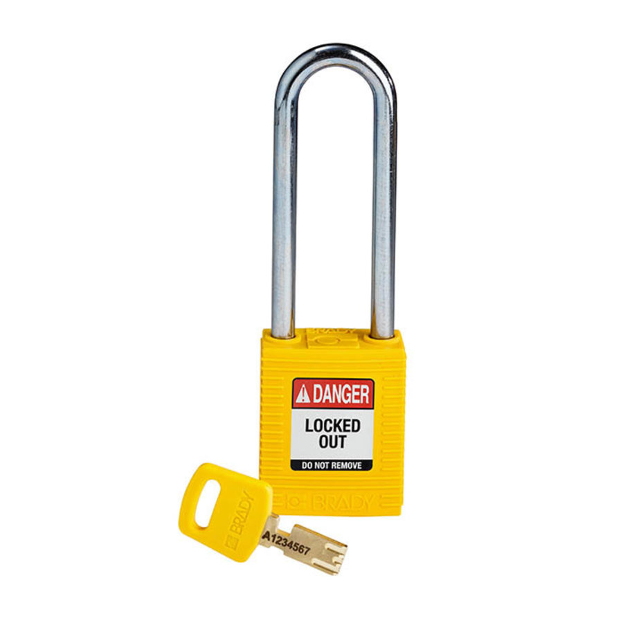 SafeKey Nylon Sicherheitsvorhängeschloss gelb 150296