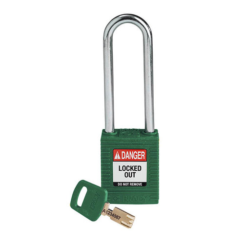 SafeKey nylon safety padlock green 150319 