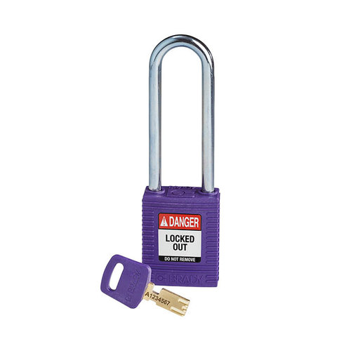 SafeKey nylon safety padlock purple 150233 