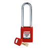 Brady SafeKey nylon safety padlock red 150357