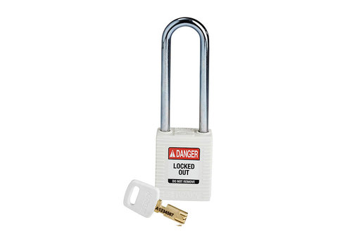 SafeKey nylon safety padlock white 150295 