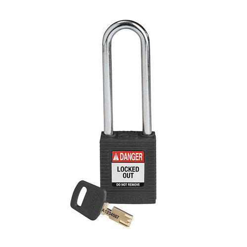 SafeKey nylon Sicherheitsvorhängeschloss schwarz 150274 